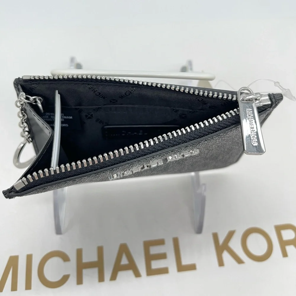 Michael Kors Small TZ Coinpouch w/ID Black